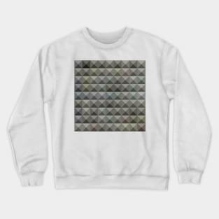 Argent Grey Abstract Low Polygon Background Crewneck Sweatshirt